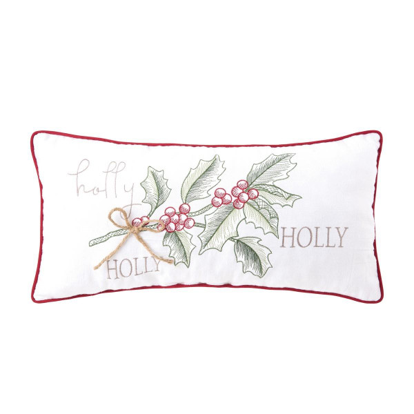 Winter Holly Pillow - 008246803751