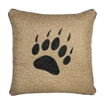 Bear Walk Plaid Paw Pillow - 754069334643