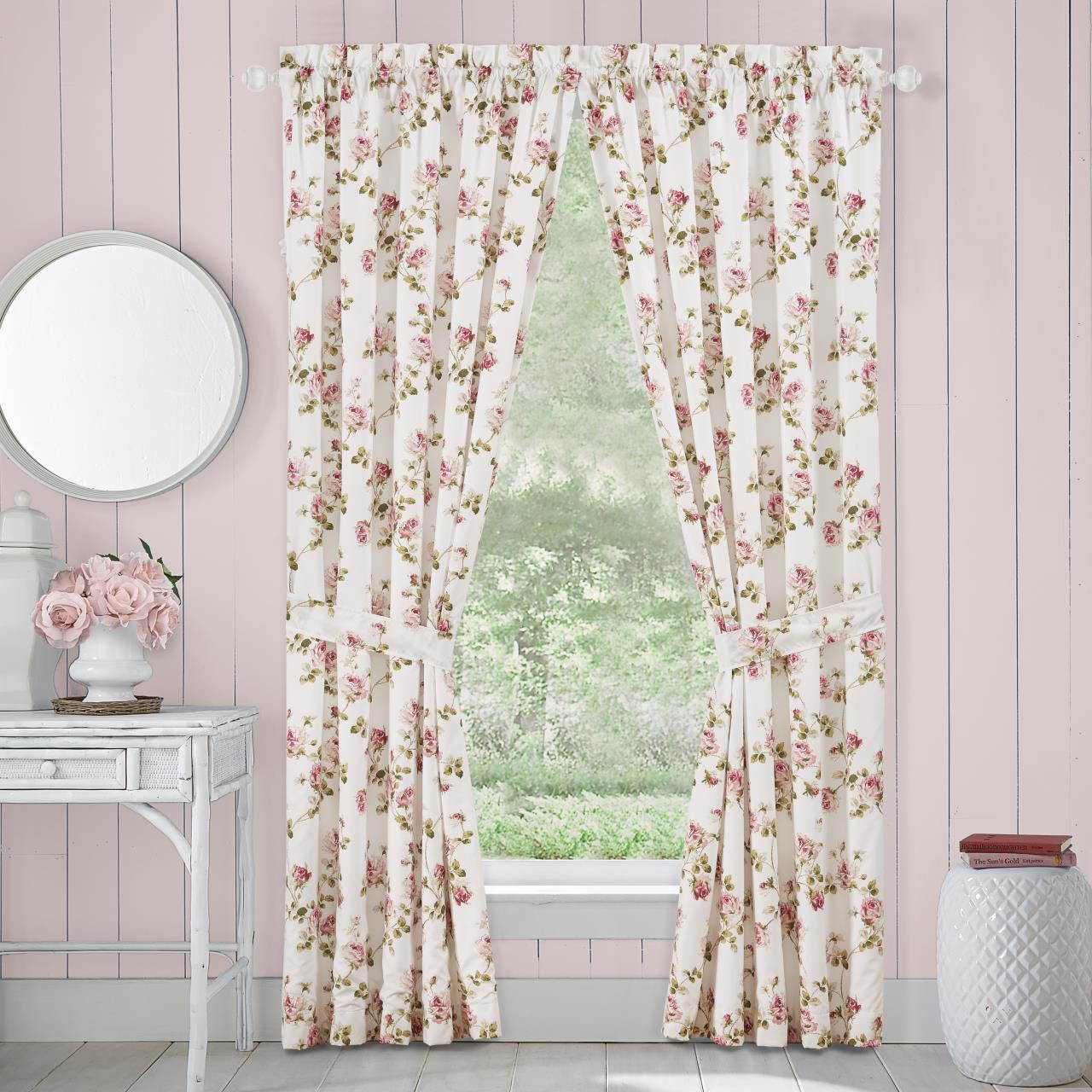 Rosemary Rose Curtain Pair - 193842102534