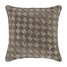 Cracked Ice Taupe 18" Square Pillow - 193842104750