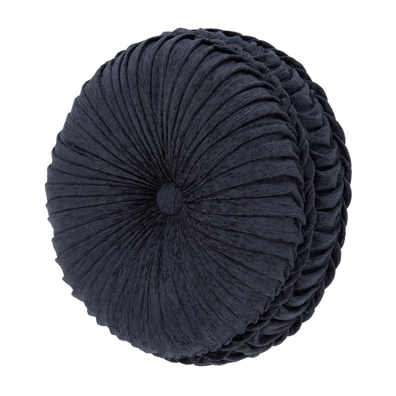 Luciana Indigo Tufted Round Pillow by J Queen New York Paul's Home