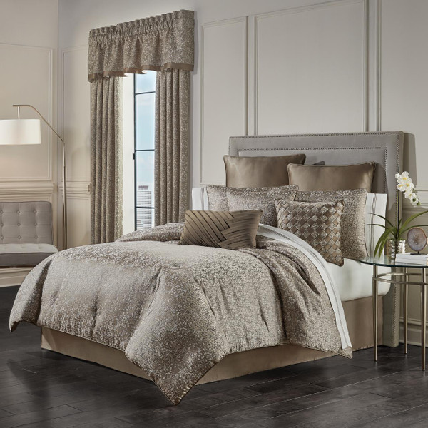 Cracked Ice Taupe Comforter Set - 193842104804