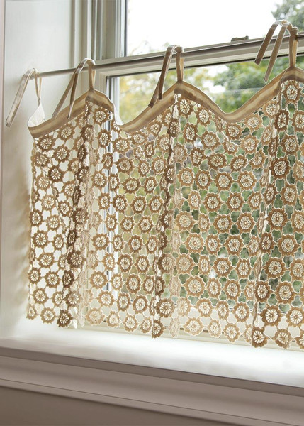 Crochet Envy Lace Curtain Collection -