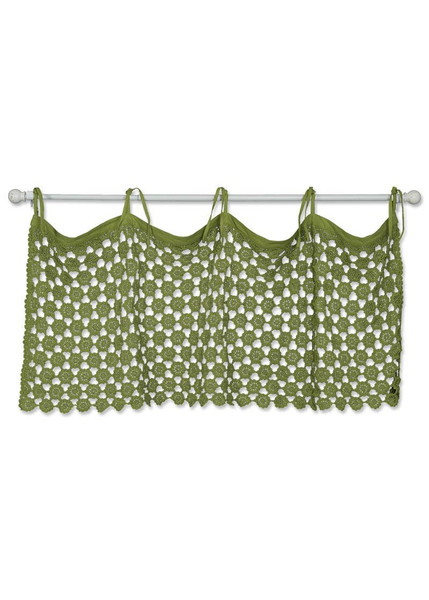 Crochet Envy Lace Pearl Valance - 734573142545