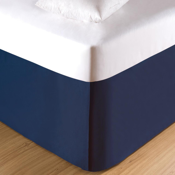 Navy Bed Skirt - 008246813255