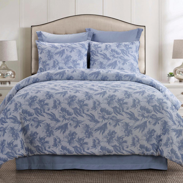 Almaria Soft Blue Comforter Set - 754069006380