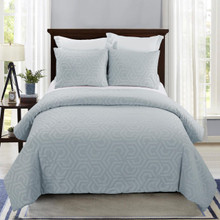 Seville Soft Blue Comforter Set - 754069006656