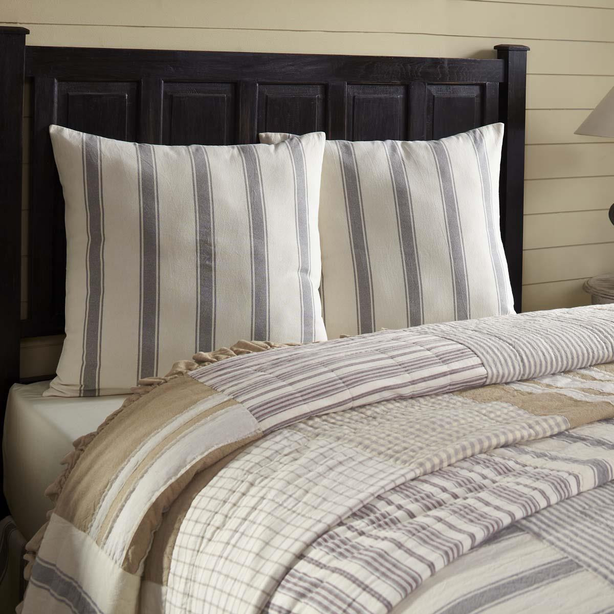 Grace Fabric Euro Sham by VHC Brands Paul's Home Fashions