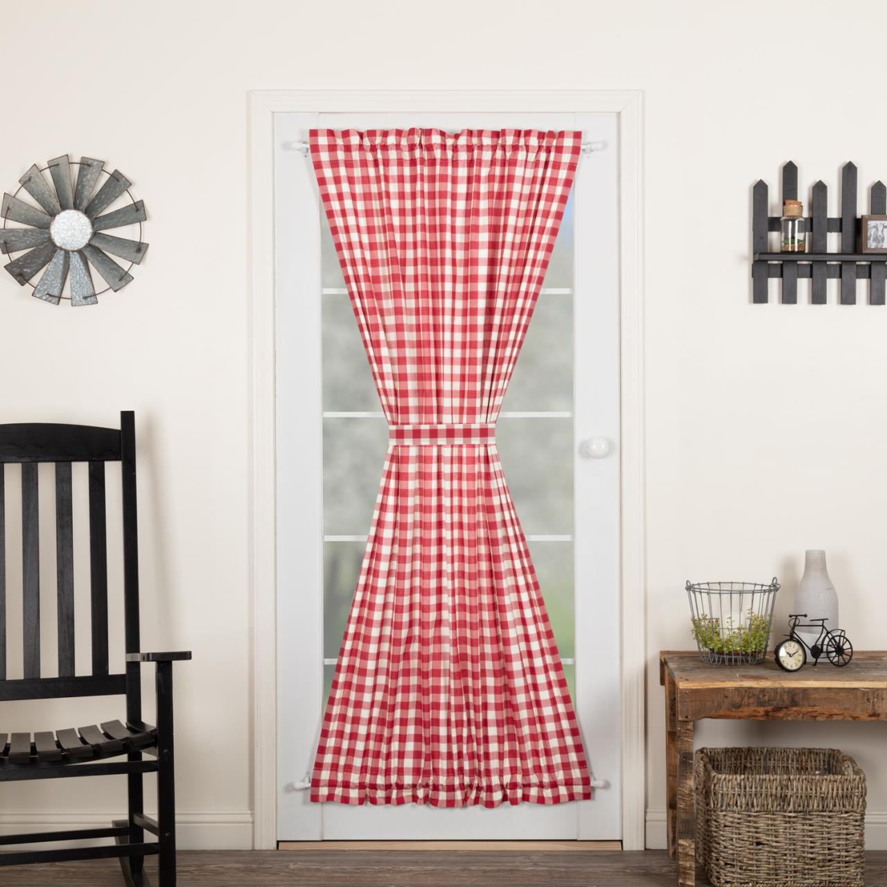 Annie Buffalo Red Check Door Panel - 840528178931