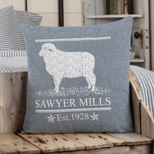 Sawyer Mill Blue Lamb Pillow - 840528180354