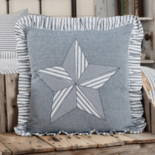 Sawyer Mill Blue Barn Star Pillow - 840528180378