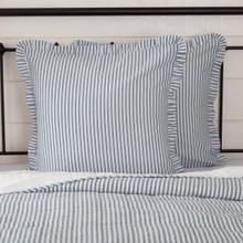 Sawyer Mill Blue Ticking Stripe Fabric Euro Sham - 840528180385