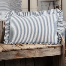 Sawyer Mill Blue Ticking Stripe Fabric Pillow - 840528180392