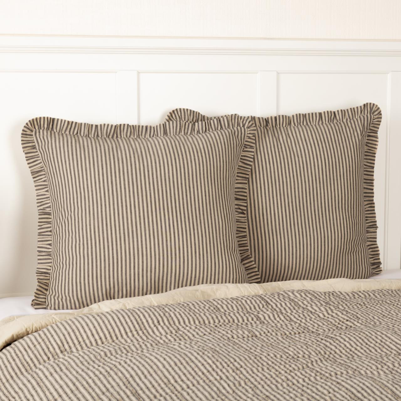 charcoal euro sham