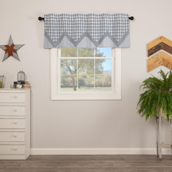 Sawyer Mill Blue Valance Layered - 840528184079