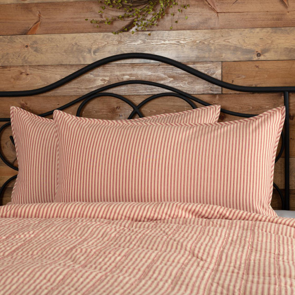 Sawyer Mill Red Ticking Stripe Sham - 840528184390