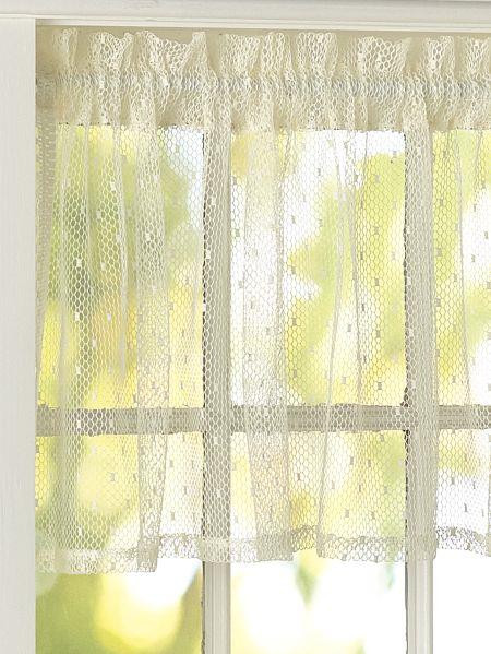 Point d'Esprit Lace Curtain Collection -