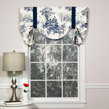 Bouvier Blue Tie Up Curtain -