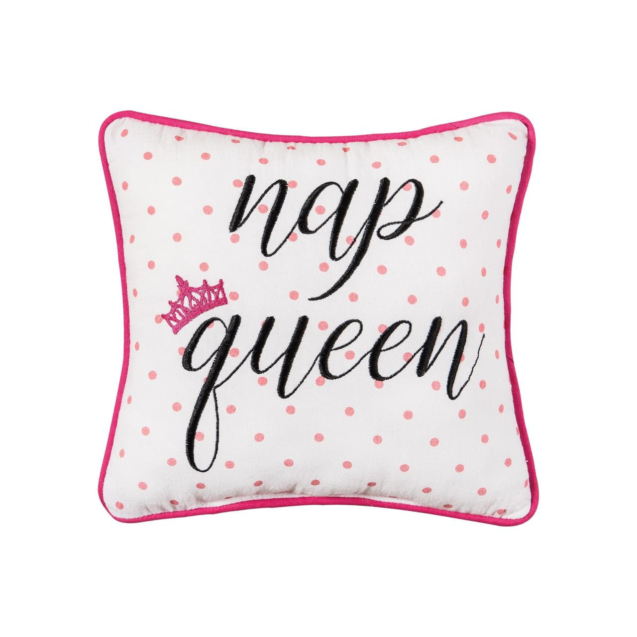 Nap Queen Embroidered Pillow by C&F Home Paul's Home Fashions