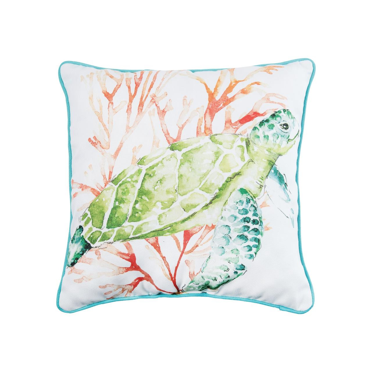 Colorful Sea Turtle Pillow - 008246739692