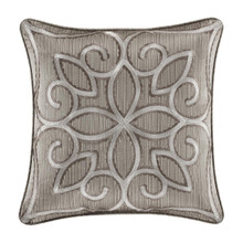 Deco Silver 18" Square Pillow - 193842109533