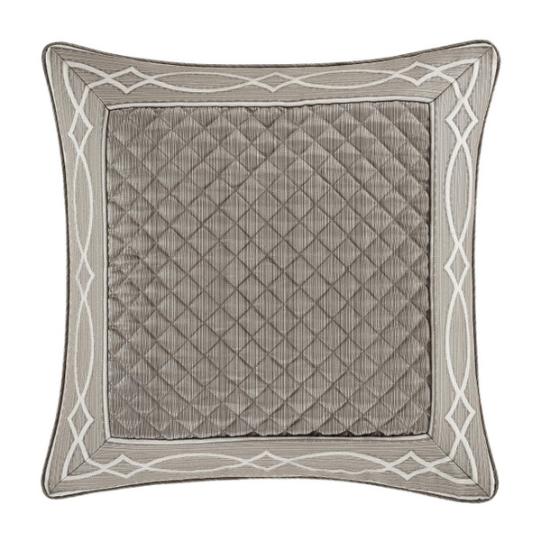 Deco Silver Euro Sham - 193842109571