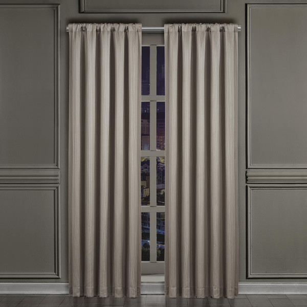 Deco Silver Curtain Pair - 193842109557