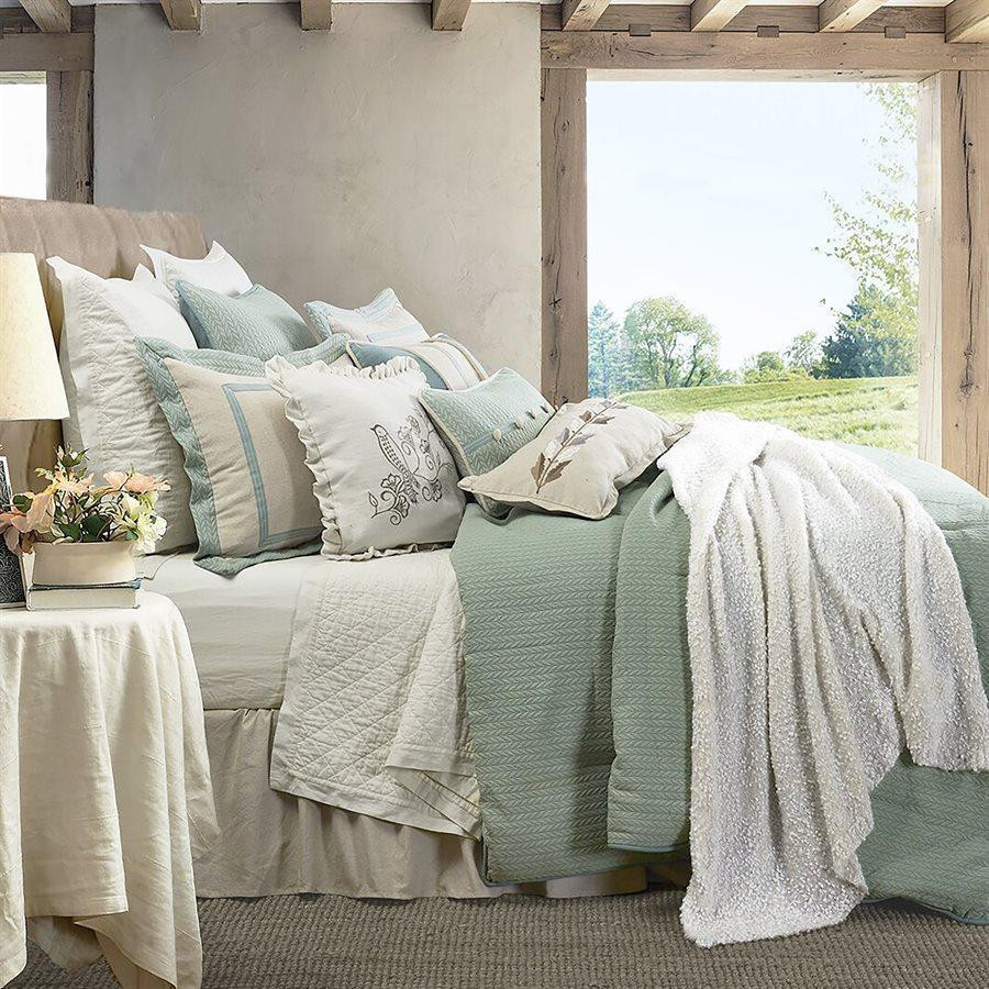 Carol Wright Gifts Sherry 2-Piece Bedspread Collection 96 W x 110 L Sage Full Size Full 96 W x 110 L Size Full Color Sage