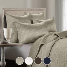 Channel Solid Color Satin Quilt Collection -