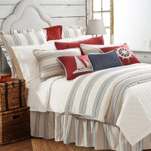 Prescott Navy Stripe Bedding Collection -