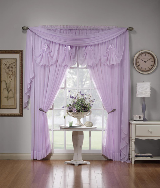 Emelia Voile Sheer Lace Curtain - #REF!