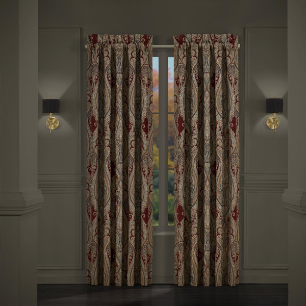 Garnet Red Curtains - 193842111307