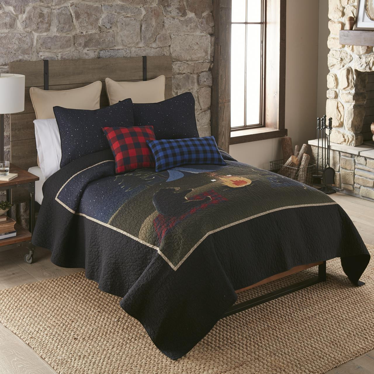 Bear Campfire Quilt Collection -