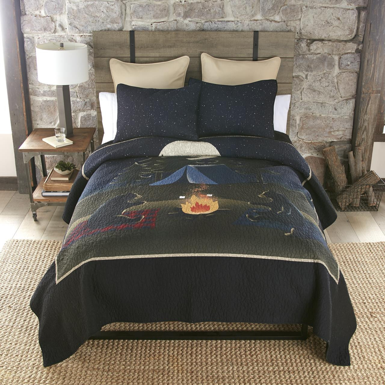 Bear Campfire Quilt Set by Donna Sharp Paul's Home Fashions