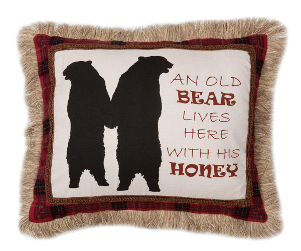Old Bear Lives Here Pillow - 357311310688