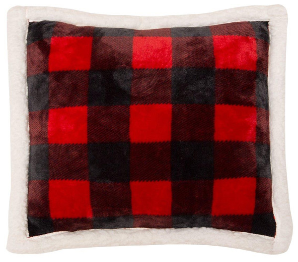 Red Lumberjack Plaid Pillow - 357311308944