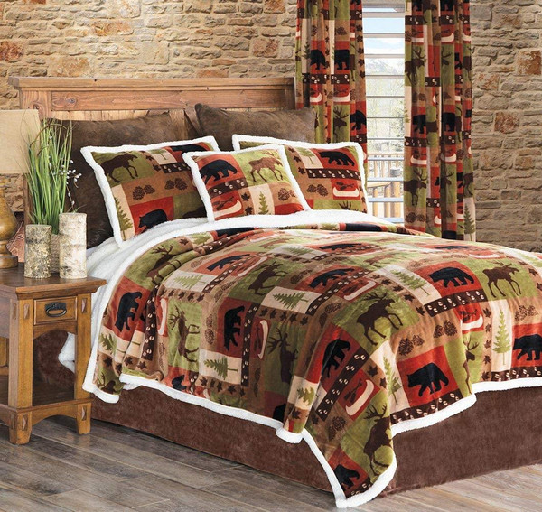 Patchwork Lodge Rustic Cabin Bedding Collection -
