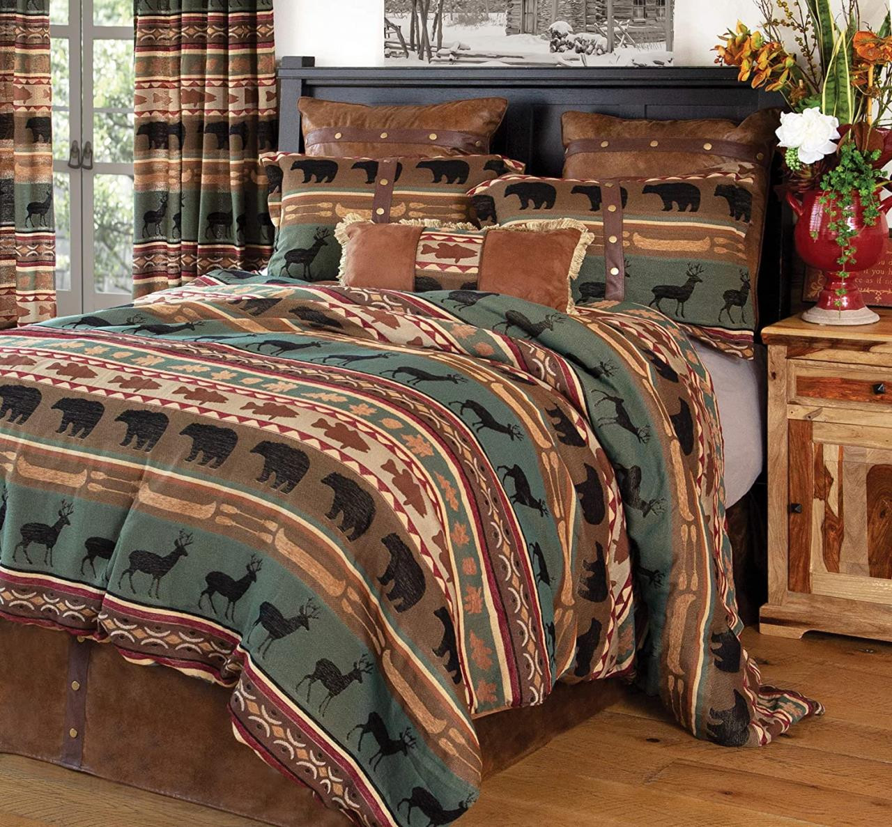 Skagit River Rustic Cabin Comforter Collection -