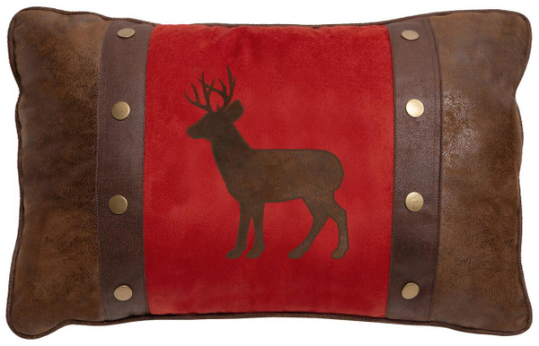 Buck and Rivets Rustic Cabin Pillow - 357311335292