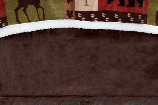 Solid Brown Plush Velvet Bed Skirt - 357311269276