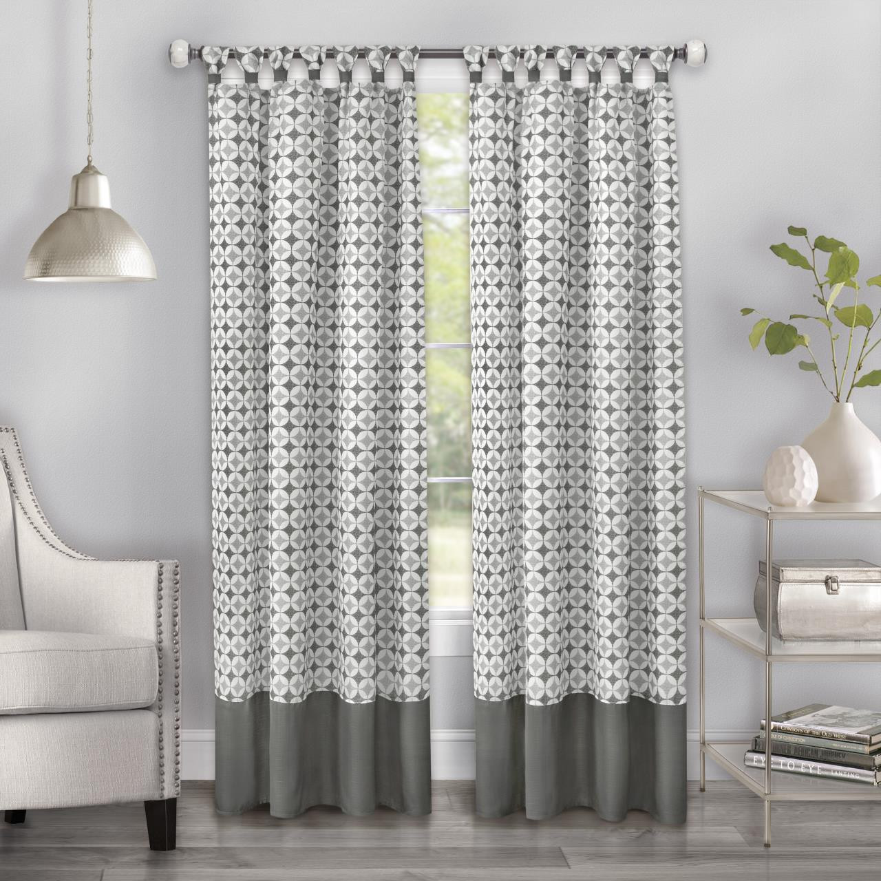 Callie Cuff Modern Tab Top Curtain by Achim | Paul's Home