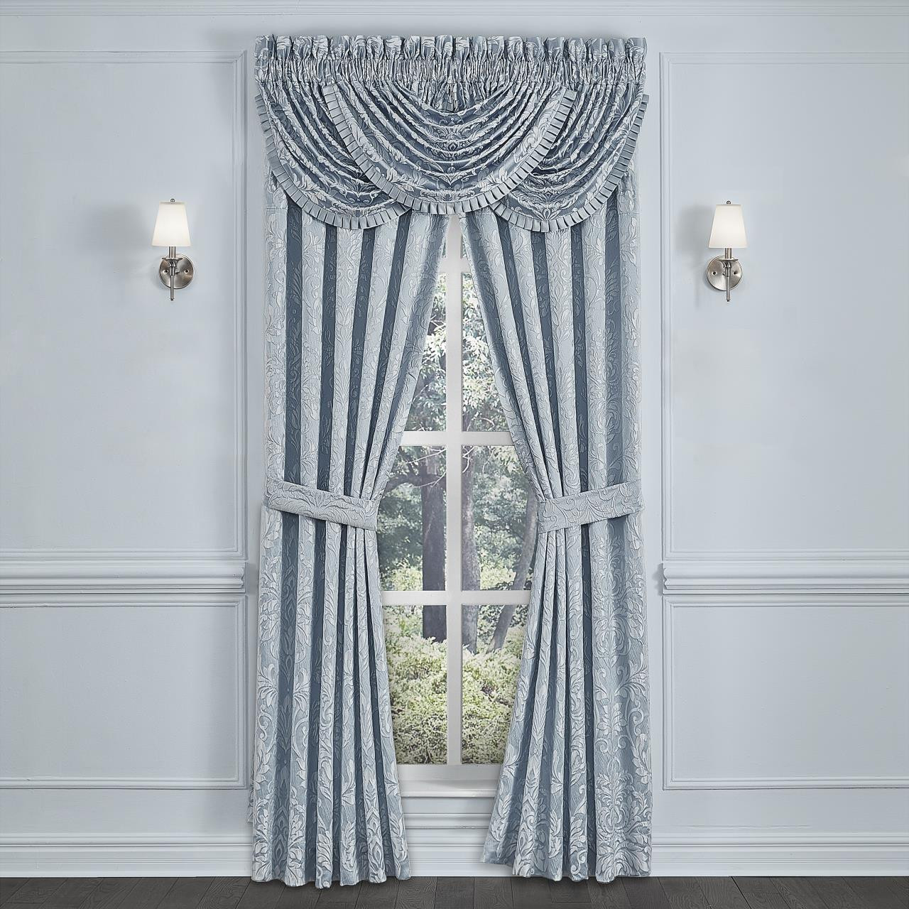 Malita Powder Blue Curtain Pair - 193842117163