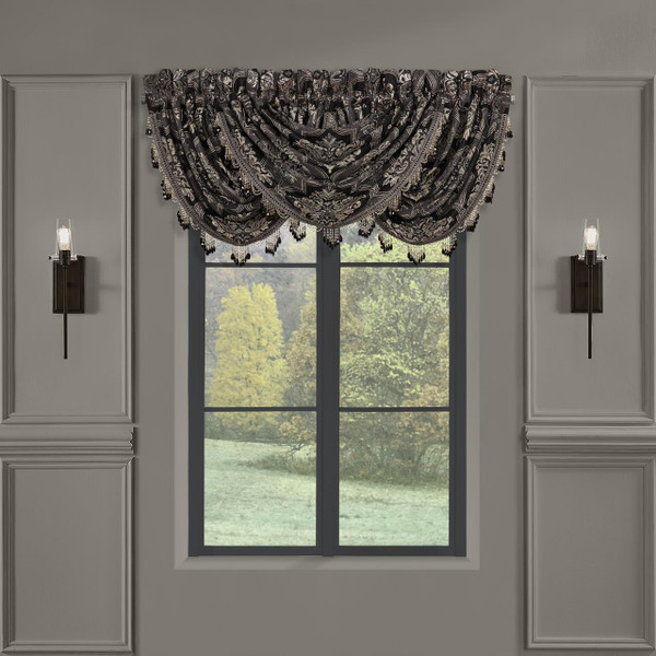 Windham Black Waterfall Valance - 193842116593