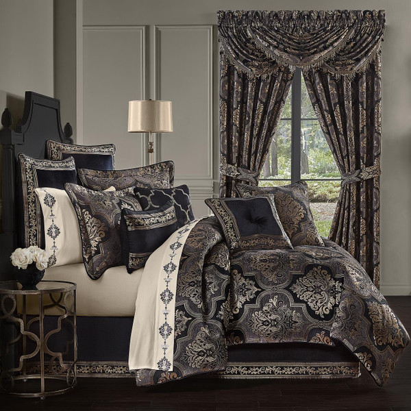 Windham Black Comforter Set - 193842116586