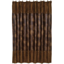 Brown Leather Shower Curtain - 890830116978