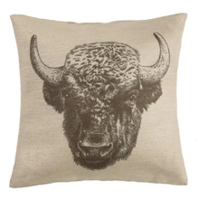 Buffalo Burlap Pillow - 819652021772