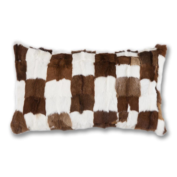 Goat Patched Hide Boudoir Pillow - 890830132770