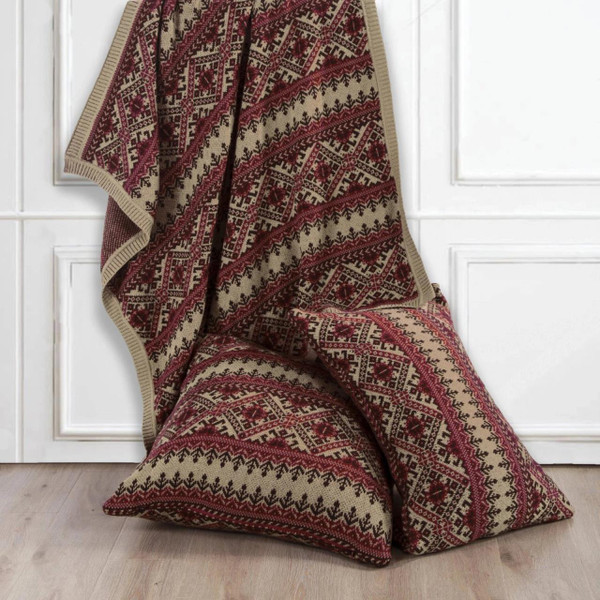 Lodge Fair Isle Knit Throw - 819652024612