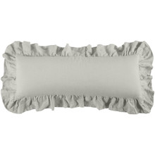 Luna Ruffled Gray Body Pillow - 819652023356
