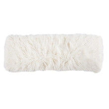Mangolian Faux Fur Pillow White - 819652020638